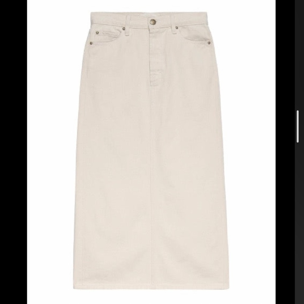 NWT The Great Column skirt Natural Midi Length